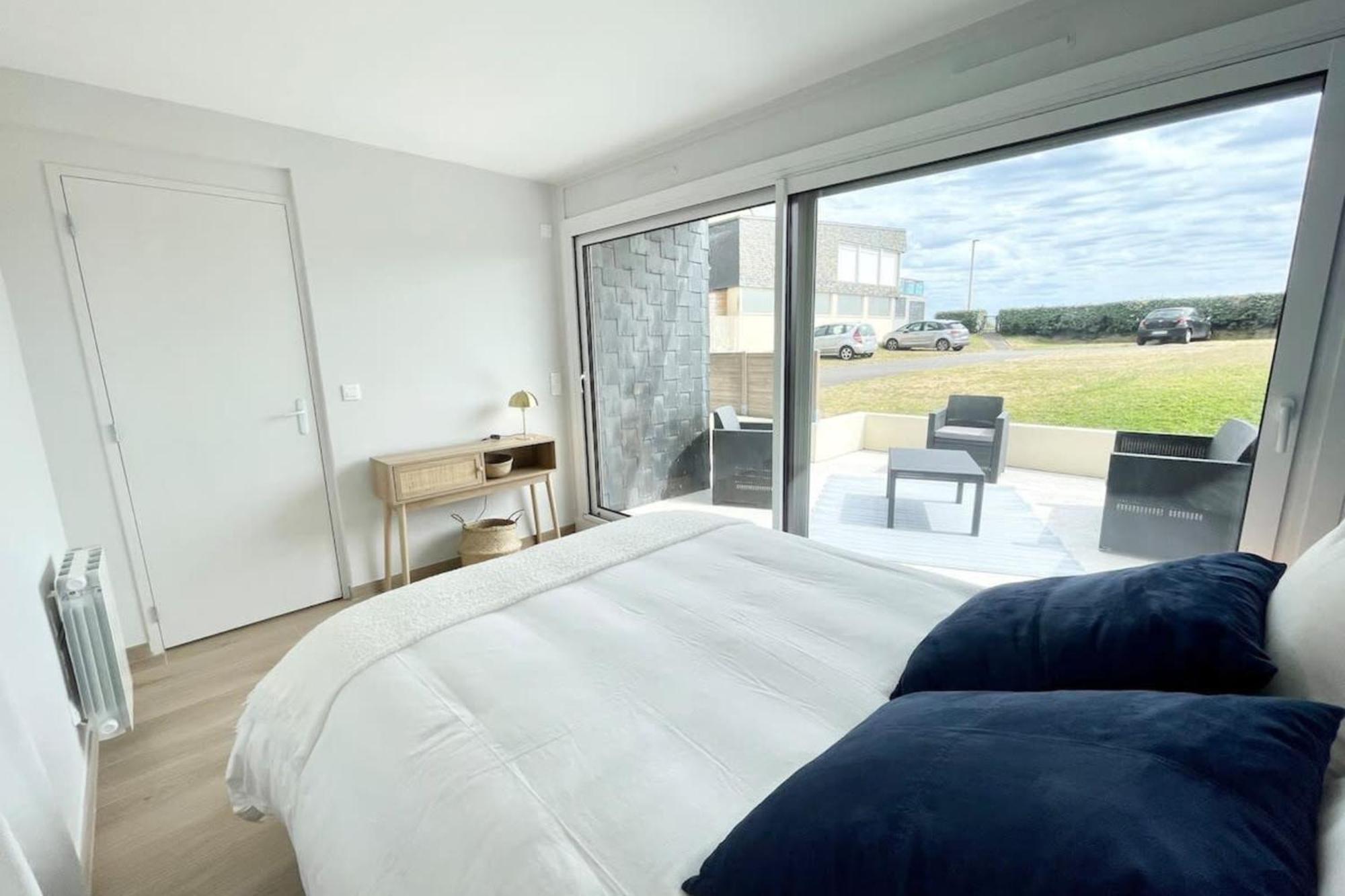 T3 Neuf Archi Cocooning Terrasse Face A La Mer Ploemeur Exterior foto