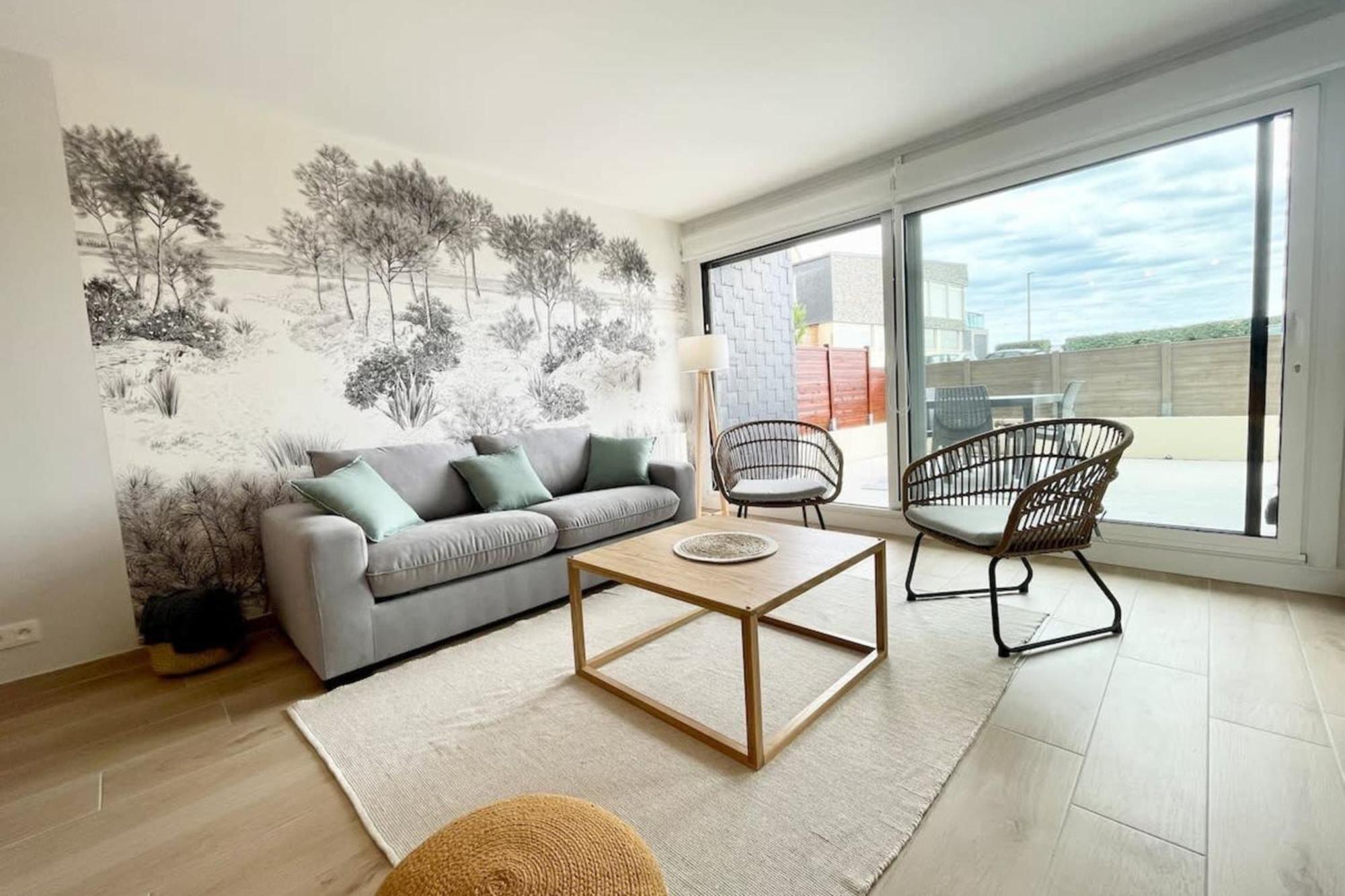 T3 Neuf Archi Cocooning Terrasse Face A La Mer Ploemeur Exterior foto