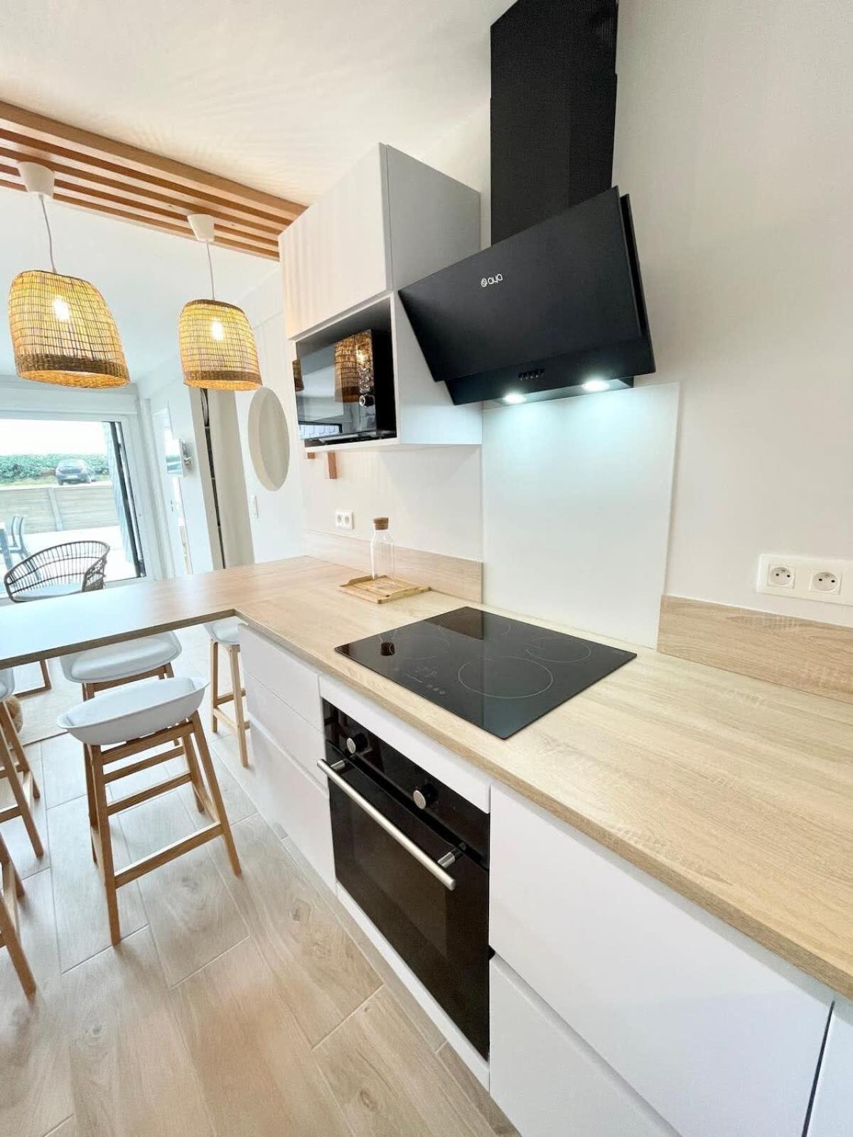 T3 Neuf Archi Cocooning Terrasse Face A La Mer Ploemeur Exterior foto
